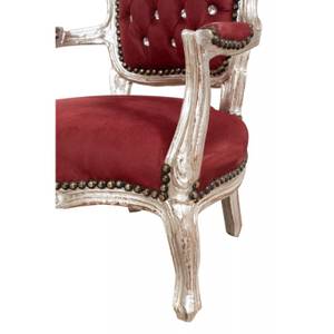 Fauteuil Mini Baroque LOUSI XVI Multicolore - Rouge - 50 x 51 cm