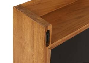 Teak-Wandspiegel M75 Braun - Glas - Holzart/Dekor - Holz teilmassiv - 100 x 77 x 14 cm