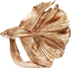 Deko Figur Betta Fish Gold - Kunststoff - 34 x 37 x 14 cm