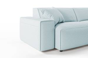 Sofa RANI Ecksofa Cord Hellblau - Ecke davorstehend rechts