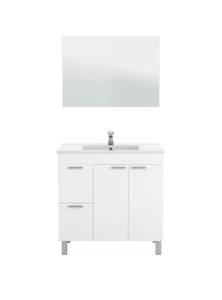 Meuble de comptoir Dgabett Blanc - Bois manufacturé - 80 x 45 x 80 cm