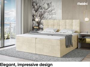 Boxspringbett Raco Beige - Breite: 180 cm - H4