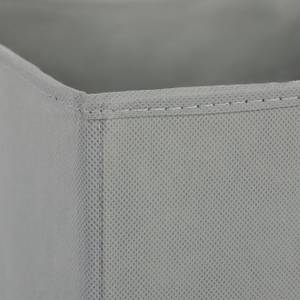 Boîte de rangement en tissu en lot de 12 Gris - Argenté - Papier - Textile - 30 x 30 x 30 cm