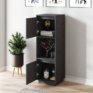 Highboard DE4619 Grau - Massivholz - 35 x 117 x 38 cm