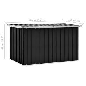 Aufbewahrungsbox 3002555 Grau - Metall - 99 x 93 x 149 cm