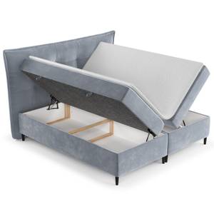 Boxspringbett Sinai II Taschenfeder Grau - Breite: 160 cm