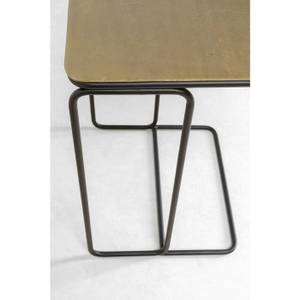 Tables d'appoint Diego (lot de 2) Noir - Métal - 46 x 62 x 31 cm