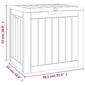 Boîte de rangement de jardin 3028790 Gris