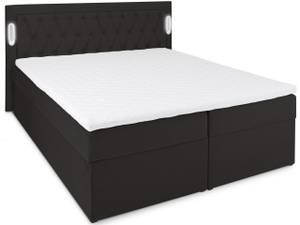 Boxbett Arona 1 mit Bettkasten Schwarz - Breite: 180 cm