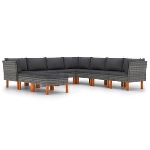 Garten-Sofa-Set (9-teilig) 3009634-16 Grau