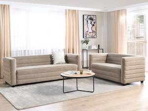 Sitzgruppe HOFN 2-tlg Beige - Schwarz - Taupe