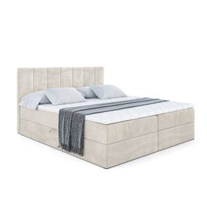 Boxspringbett MOETI Beige - Breite: 160 cm - H4