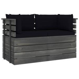 Palettensofa 3011783-1 (2-teilig) Schwarz