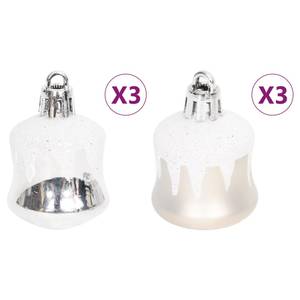 Weihnachtskugel-Set (70-teilig) 3028561 Silber - Weiß