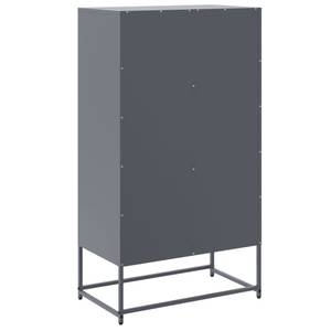 Highboard DE3046 Grau - Metall - 39 x 124 x 69 cm