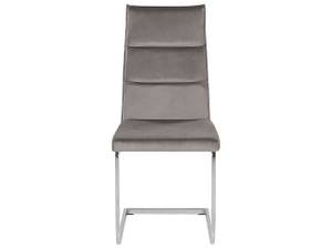 Chaise de salle à manger ROCKFORD Gris - Argenté