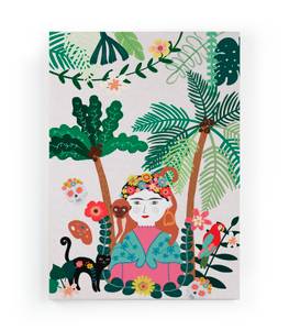 Leinwand Kinderdruck Frida Kahlo Textil - 3 x 60 x 40 cm