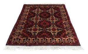 Afghan Teppich - 144 x 98 cm - braun Braun - Kunststoff - 98 x 1 x 144 cm