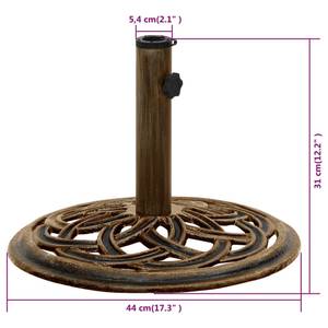 Base de parasol 3000363-4 Bronze - 44 x 31 x 44 cm