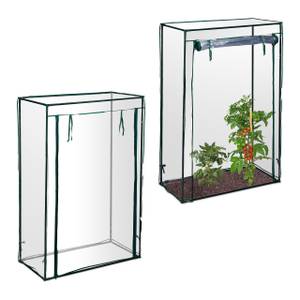 2 x Tomatengewächshaus PVC Dunkelgrün - Durchscheinend