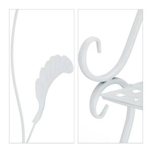 Étagère verticale à 4 rayons Blanc - Métal - Matière plastique - 30 x 113 x 30 cm