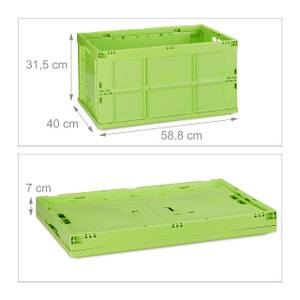 Lot de 2 boîtes de transport pliables Vert