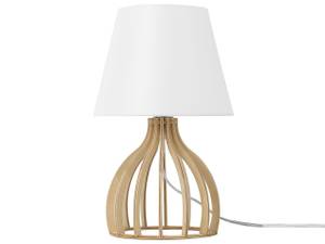 Lampe de table AGUEDA Chêne clair - Blanc