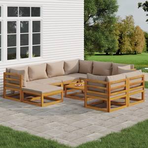 Garten-Lounge-Set 3028504-27 (10-teilig) Taupe