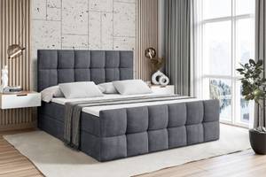 Boxspringbett RICAR-Z Dunkelgrau - Breite: 160 cm - H3