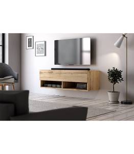 TV-Möbel 1 Klapptür L100 cm - Derby Beige - Holzwerkstoff - 31 x 30 x 100 cm