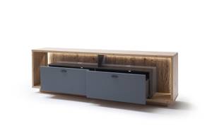 Wohnzimmer Liam 41 (4-teilig) mit LED Grau - Holzwerkstoff - Holzart/Dekor - 401 x 209 x 40 cm