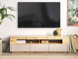 Meuble TV ANTONIO Beige - Marron - Bois manufacturé - 160 x 40 x 45 cm