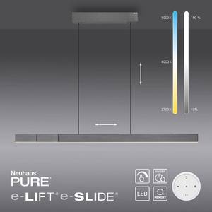 LED Pendellampe PURE MOTO-RISE Grau - Metall - 120 x 240 x 120 cm