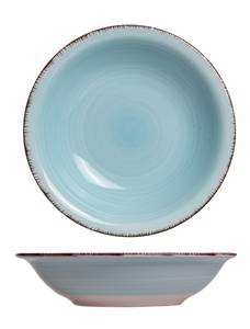 Tiefer Teller Ocean Blue 6er Set Blau - Keramik - 2 x 5 x 21 cm