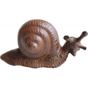 Escargot décoratif en fonte 16 cm Métal - 16 x 8 x 6 cm