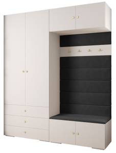 Garderobe Inova 2 Z12 Schwarz - Gold - Weiß - Gold