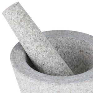 Mortier avec pilon Gris - Pierre - 14 x 10 x 14 cm