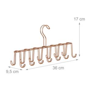 Cintre porte-cravates cuivré en lot de 4 Cuivre