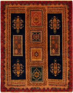 Tapis Kashkuli XXXIV Marron - Textile - 148 x 1 x 190 cm