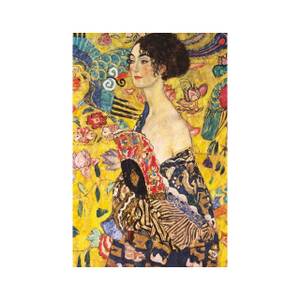 Puzzle Gustav Klimt Dame mit Fächer Papier - 28 x 6 x 37 cm