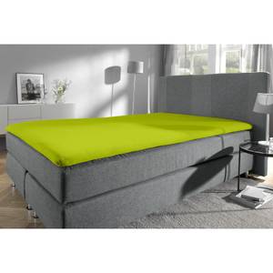 Topper-Spannbettlaken 111471 Hochglanz Grün - 140-160 x 200-220 cm