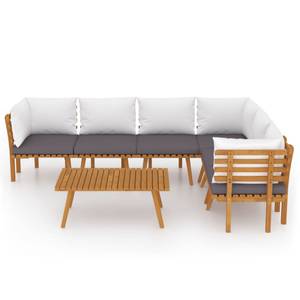 Garten-Lounge-Set Braun - Massivholz - Holzart/Dekor - 55 x 35 x 90 cm