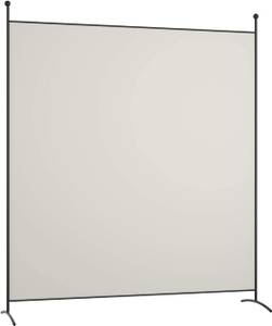 Raumteiler Paravent Beige - Kunststoff - 2 x 186 x 180 cm