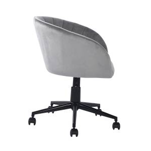 CHAISE DE BUREAU GRIS Gris - Textile - 57 x 89 x 56 cm