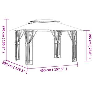 Belvédère 3028367 Profondeur : 400 cm