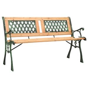 Banc de jardin 312033 Vert - Bois massif - Bois/Imitation - 122 x 73 x 54 cm