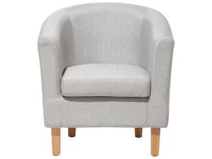 Fauteuil HOLDEN Gris - Gris lumineux - Chêne clair