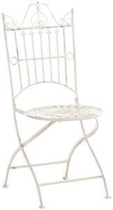 Chaises de jardin Sadao Lot de 2 Blanc crème