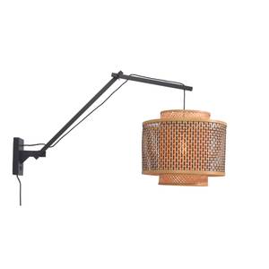 Wandlampe Bhutan Arm Braun - Bambus - 40 x 55 x 90 cm