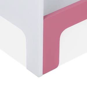 Kinderregal mit 3 Fächern Pink - Weiß - Holzwerkstoff - 48 x 91 x 24 cm